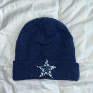 Blue Dallas Cowboys Football Beanie